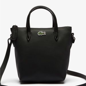 Lacoste Bag Pique Canvas Small Black NWOT
